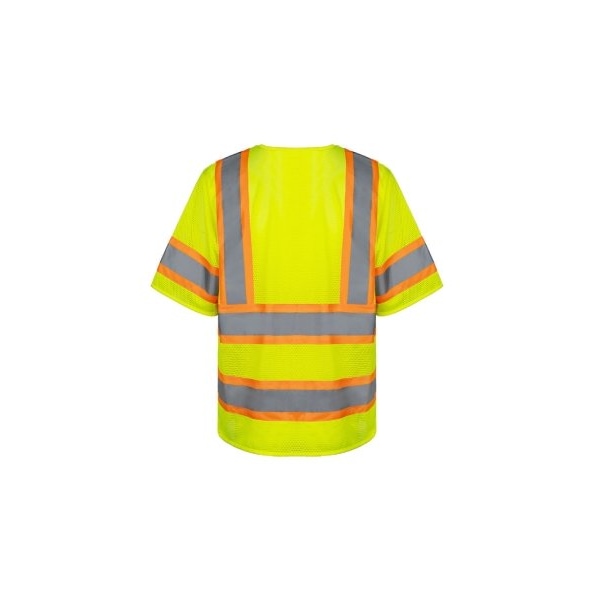 Hi Vis Short Sleeve Mesh Safety Vest - ANSI Class 3 - XL